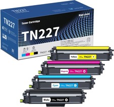 Toner Cartridges 4-Pack BCMY TN227 VIGUSI [Compatible With Brother] Chip BN picture