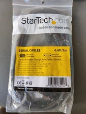 StarTech.com 2m Black DB9 RS232 Serial Null Modem Cable F/M - DB9 picture