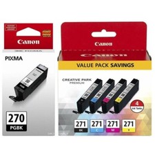 Genuine Canon PGI-270 Black CLI-271 Color Ink Cartridge Canon PIXMA MG5720 picture