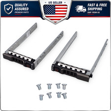 2PCS 2.5in SAS SATA HDD Caddy Tray For Dell PowerEdge R730 R630 R720 G176J Set picture