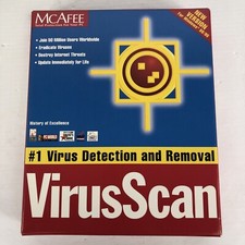 McAfee Virus Scan CD rom Win 98 95, NT workstation, 3.1, DOS, & OS/2 NEW SEALED picture