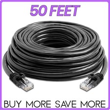 Black Cat6 Patch Cable Ethernet RJ-45 Cat6 Cord Internet LAN Network Wire LOT picture