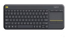 Logitech K400 Plus Wireless Touch TV Keyboard for PC-Connected TV - Black picture