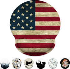American Flag Ergonomic Mouse Pad with Wrist Support – Non‑Slip Desk Comfort picture
