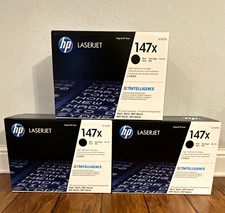 LOT OF 3 HP 147X Black High Yield Laser Toner Cartridge W1470X M611 M612 M634 picture