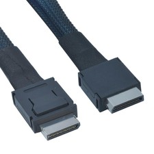 Oculink Cable PCIe 4.0 SFF8611 4i Male Extension eGPU Cord 3.3 Feet 100cm picture