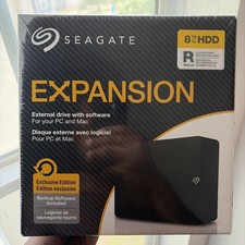 SEAGATE Expansion PLUS 8TB HDD, USB 3, External Hard Drive - Black (STKR8000400) picture