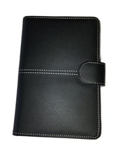 Black Faux Leather Kindle 3 Keyboard Case Cover picture
