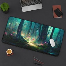 Desk Mat, Mystic Forest Mouse Pad, Mood Xl Desk Pad, Keyboard Mat, Xl Mousepad picture
