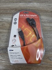 Belkin F5U119-E USB To PS/2 Adapter Black 2-Port Mouse Keyboard Splitter Cable picture