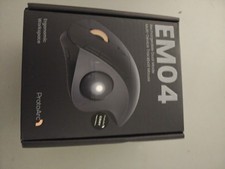 ProtoArc EM04 Ergonomic Wireless Trackball Mouse Open Box Bluetooth USB-C Tested picture