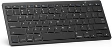 OMOTON KB066 Wireless Bluetooth Keyboard for iPad Mac iOS Silver picture