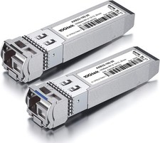 a Pair of 10G SFP+ Bidi Transceiver, 10GBASE-BX20-U 10GBase-BIDI 1270nm/1330n... picture