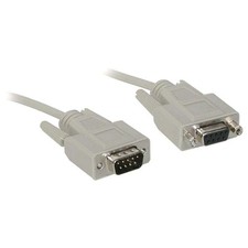 CablesToGo 02711 6ft DB9 M/F Extension Cable Beige - DB-9 Male - DB-9 Female picture
