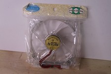 2X  SUPER FLOWER CLEAR Cooling Fan, 120MM WITK 4 GREEN LED picture