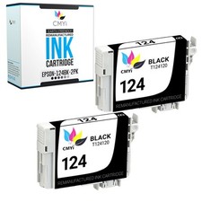 2PK CMYi Replacement T124 Black Ink Cartridge for Epson Stylus NX230 NX330 NX420 picture
