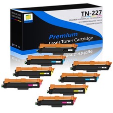 8PK TN227 BCMY Toner Cartridge for Brother MFC-L3710CW HL-L3210CW With Chip picture