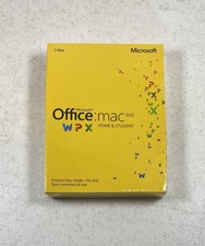 Microsoft Office Mac 2011 WPX Home & Student GZA00267 New/Sealed (Crushed Box) picture