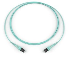 10 PACK LOT Corning 3m LC-LC Duplex 50/125 OM3 10G Fiber Cable Aqua Uniboot 10FT picture