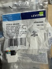 Leviton 41106-RW6 Voice Grade QuickPort Connector, White picture