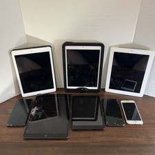 Apple iPad & iPhone Lot Of 8 For Parts Or Repair - Not Tested - picture