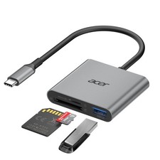Acer SD Card Reader USB C, 3 in 1 Memory Card Reader with Dual Slots & USB 3.... picture