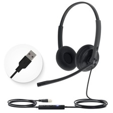 Yealink UH34 Lite Wired Headset,USB-A, Noise Canceling Stereo, USB-A picture