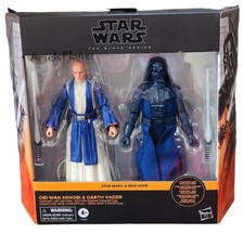 Disney Parks Star Wars The Black Series Obi-Wan Kenobi & Darth Vader Figurines picture