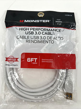 Monster 6FT 1.82M High Performance USB 3.0 Datacom Cable (White) - Brand New picture