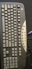 Vintage Gateway Multimedia PS/2 Wired Keyboard Beige Model SK-9920 Tested... picture