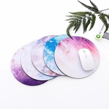 Space Round Mouse Pad PC Gaming Non Slip Mice Mat For Laptop Notebook Computer picture
