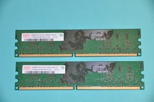 Hynix 512MB (2x256MB) DDR2 RAM PC2-5300U DIMM Desktop PC Memory HYMP532U64CP6-Y5 picture