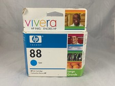 GENUINE HP VIVERA HP INK CARTRIDGE 88 CYAN LARGE NEW OLD STOCK SEALED EXP 6/08 picture