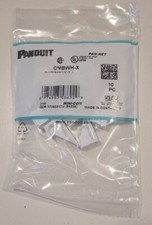 Bag of 10 Panduit MINI-COM Blank 1-Port Insert Module White MPN CMBWH-X picture