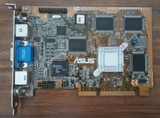 ASUS AGP-V3000ZXTV 8MB AGP Video Card VGA nVidia Riva 128ZX V3000 TESTED picture