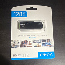 PNY Attache 4 128GB USB 2.0 USB-A Flash Drive Black PC/Mac (P-FD128ATT4-GE) picture