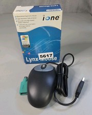  IONE LYNX  M9 WHEEL OPTICAL MOUSE In Box Black Tested  picture