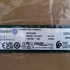 Kingston NV3 500GB M.2 NVMe PCIe Internal SSD Laptop/PC Black SNVS/500G picture