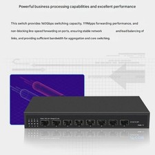 Plugs and Play 8 Port Unmanaged Fiber Opticals Switching for 10 Gigabit picture