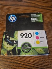 HP 920 Tri-Color Ink Cartridges Genuine OEM New in Sealed Box picture