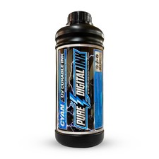 Pure Digital Ink UV CYAN 1 liter for Konica & Ricoh Gen 4,5,6 heads picture