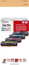 Cartridge 067H CRG067H Toner Cartridge Set 4 Pack Replacement for Canon 067H... picture