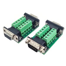 2PCS DB9 Female and Male Connector in One Breakout Board,RS232 D-SUB Serial t... picture