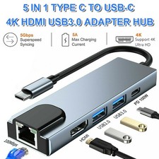 5 in 1 USB-C Hub Type C To USB 3.0 4K HDMI PD Adapter For iPhone Macbook Pro/Air picture