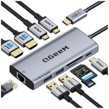 10-in-1 USB C Hub Dual Monitor Adapter for Mac/Windows picture