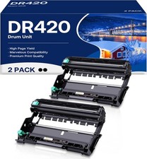 Kogain DR420 Drum Unit Compatible for Brother DR 420 DR-420 2 PACK, Black  picture