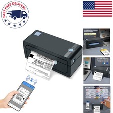 Compact 203 DPI Bluetooth Thermal Shipping Label Printer with 50 Labels Included picture