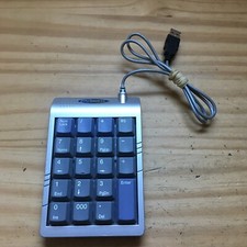 Dynex DX-NBKP20 USB Wired Numbric Keyboard Silver & Black 3.25