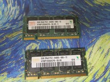 HYMP125S64CP8-S6 (2X 2GB) TOTAL  4GB 2r x 8 pc2- 6400S SODIMM LAPTOP MEMORY RAM picture