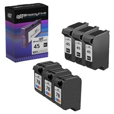 SPEEDYINKS 6PK Replacement for HP 45 Black X3 & HP 78 Tricolor X3 Ink Cartridges picture